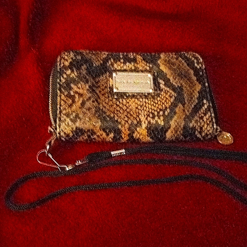 BIG BUDDHA SNAKESKIN WRISTLET/WALLET!